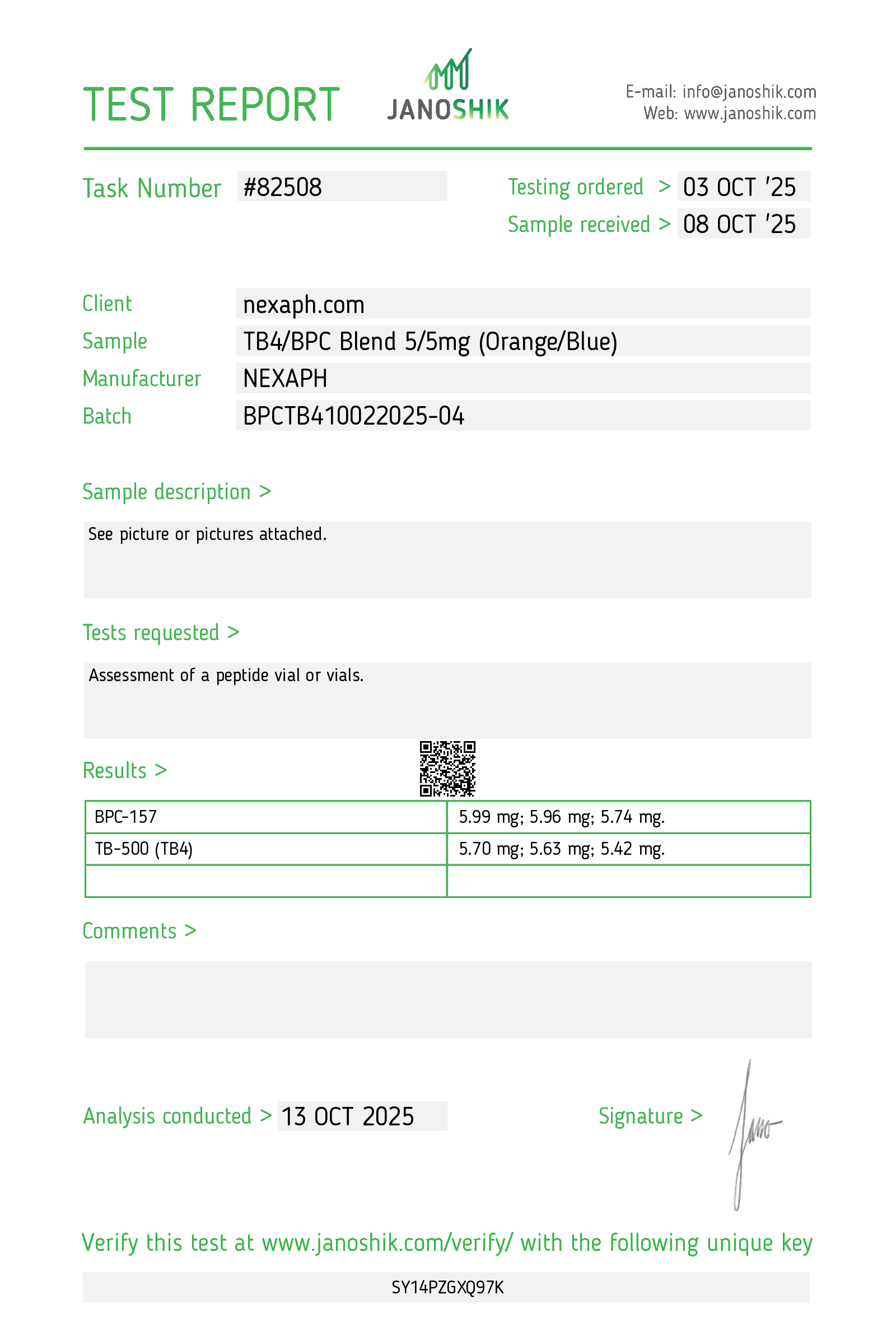 BPC-157 / TB4 Blend – 5mg/5mg (10 vials/kit) - Image 2